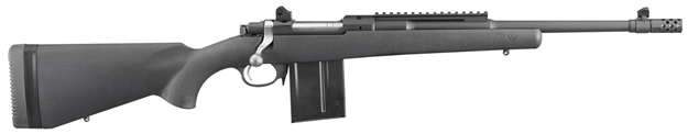 Picture of  Ruger 6830 Scout  Sports South Exclusive 308 Win 10+1 16.10" Matte Black Threaded Barrel, Matte Black Steel Receiver W/Picatinny Rail, Black Synthetic Fixed Stock, Right Hand
