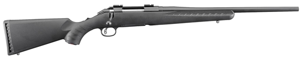 Picture of Ruger American Compact Bolt Action Rifle 308 Win, Rh, 18 In, Matte Blk, Syn Stk, 4+1 Rnd, Adj Trgr 6907