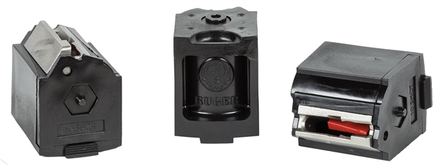 Picture of  Ruger 90451 Bx-1 Value Pack 10Rd Magazine Fits Ruger 10/22/Sr/American Rimfire/77/Charger 22Lr Rotary Black 3 Pack 736676904518