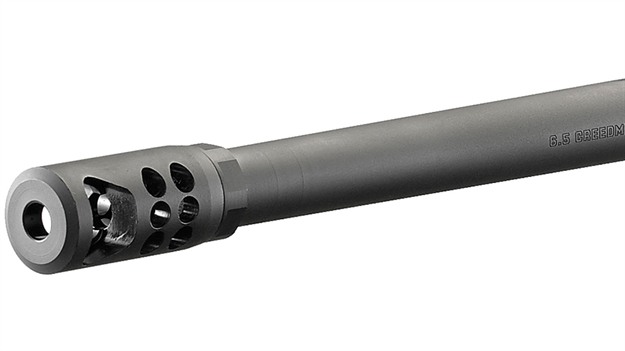 Picture of  Ruger 90590 Hybrid Muzzle Brake Matte Black Steel 5/8"X24 Threads, 2.20" Oal 1" Diameter, 7.62X51mm Nato