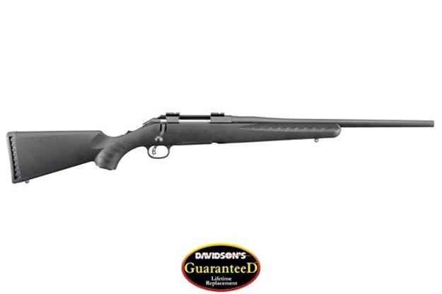 Picture of Ruger American Compact Bolt Action Rifle 243 Win, Rh, 18 In, Matte Blk, Syn Stk, 4+1 Rnd, Adj Trgr 6908
