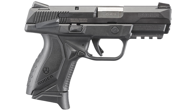 Picture of Ruger American Compact Semi-Auto Pistol, 45 Acp, 3.75" Bbl, Black, 10+1 Rnd, Ambidextrous Manual Safety, 3-Dot Sights, 8648