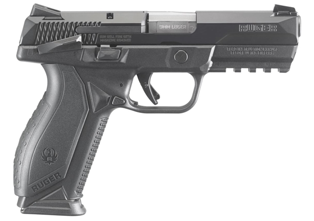 Picture of Ruger American Semi-Auto Pistol, 9Mm, 4.2" Bbl, 17Rnd, Black, Manual Safety 8608