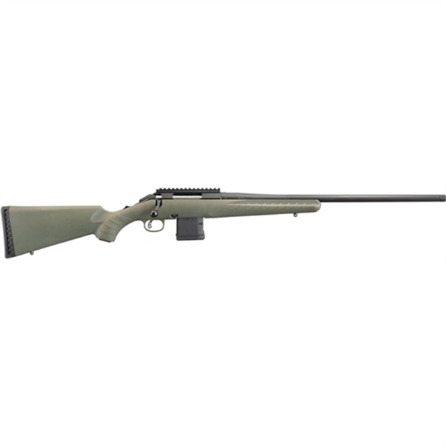 Picture of  Ruger 26922 American Predator  Full Size 6.5 Grendel 10+1 22" Matte Black Threaded Barrel, Matte Black Steel Receiver W/Picatinny Rail, Moss Green Fixed Synthetic Stock, Right Hand 736676269228