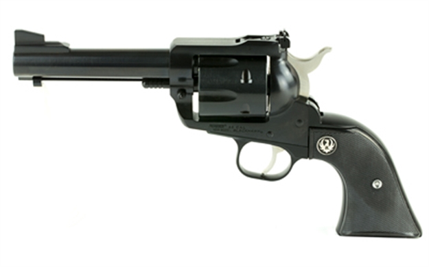 Picture of  Ruger 0445 Blackhawk  45 Colt (Long Colt) 6 Shot 4.63" Blued Alloy Steel Barrel & Frame, Black Checkered Rubber Grip, Transfer Bar Safety, Exposed Hammer 736676004454