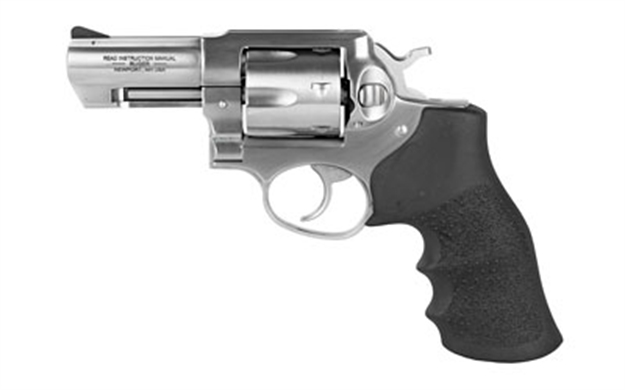 Picture of  Ruger 1715 Gp100  Medium Frame 357 Mag 6Rd 3" Satin Stainless Steel Barrel, Cylinder & Frame, Hogue Monogrip, Transfer Bar Safety, Exposed Hammer