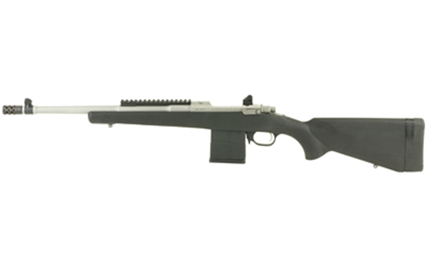 Picture of  Ruger 6829 Scout  Sports South Exclusive 308 Win 10+1 16.10" Matte Stainless Threaded Barrel, Matte Stainless Steel Receiver W/Picatinny Rail, Black Synthetic Fixed Stock, Right Hand 736676068296