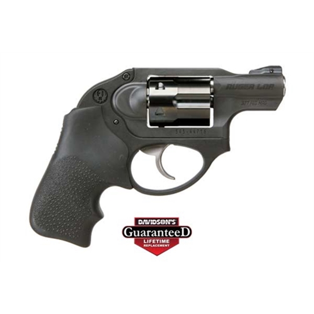 Picture of  Ruger 5452 Lcr  Small Frame 327 Federal Mag 6 Shot, 1.87" Matte Black Steel Barrel, Black Pvd Cylinder, Matte Black Stainless Steel Frame, Black Hogue Tamer Monogrip, Shrouded Hammer