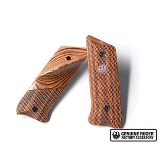 Picture of Ruger Mark II Checkered Wood Laminate Grips LH