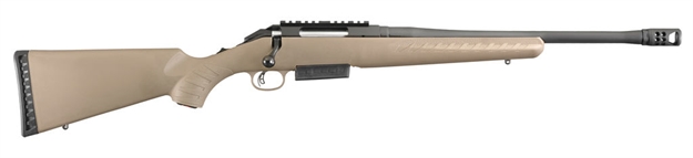 Picture of Ruger American Ranch Bolt Action Rifle, 450 Bushmaster, 16.12" Bbl., Flat Dark Earth Synthetic Stock, 3-Round 16950 736676169504