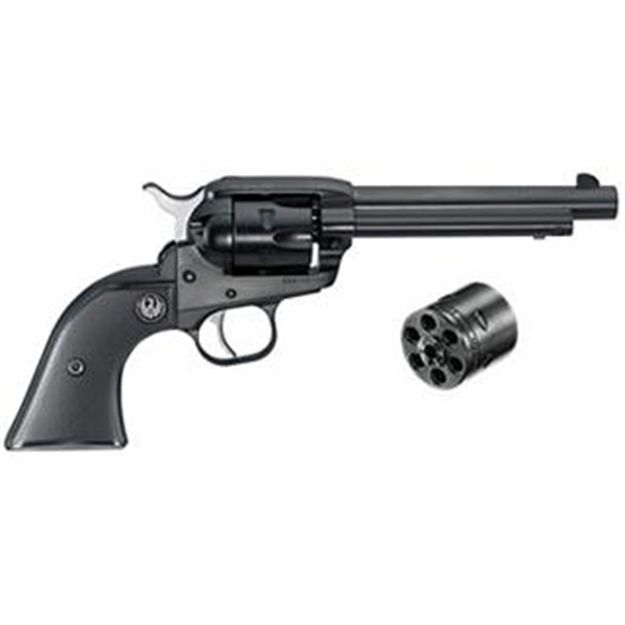 Picture of  Ruger 0629 Single-Six Convertible 22 LR OR 22 Wmr 5.50" Barrel 6Rd Cylinder, Blued Alloy Steel,  Checkered Hard Rubber Grip, Fixed Sights, Transfer Bar Safety, Includes 22 Wmr Cylinder 736676006298