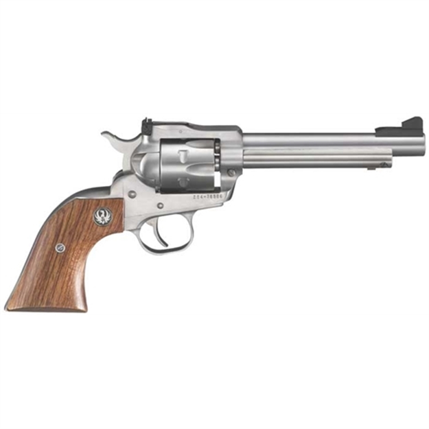 Picture of  Ruger 0625 Single-Six Convertible 22 Lr/22 Wmr 6Rd 5.50" Satin Stainless Steel Barrel, Cylinder & Frame, Hardwood Grip, Transfer Bar Safety, Exposed Hammer