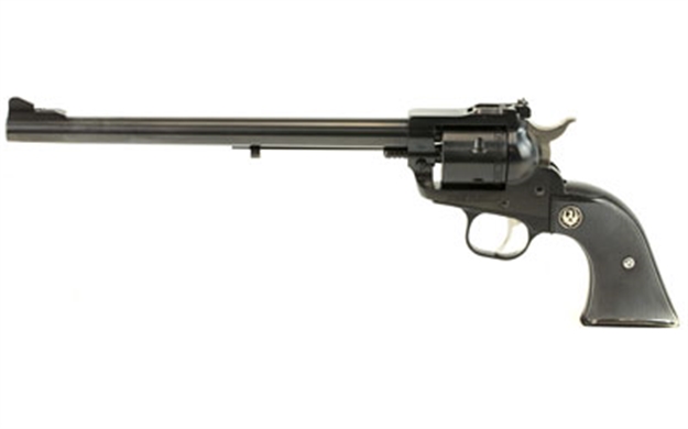 Picture of  Ruger 0624 Single-Six Convertible 22 LR 22 Wmr 6Rd 9.50" Blued Alloy Steel Barrel, Cylinder & Frame, Black Checkered Rubber Grip, Exposed Hammer
