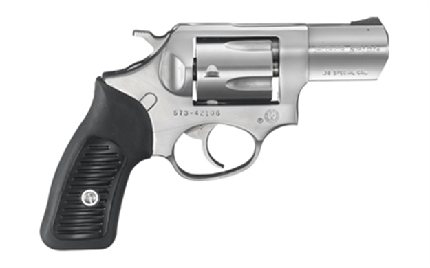 Picture of  Ruger 5718 Sp101  357 Mag 5Rd 2.25" Satin Stainless Steel Barrel, Cylinder & Frame, Black Rubber Grip, Transfer Bar Safety, Exposed Hammer 736676057184