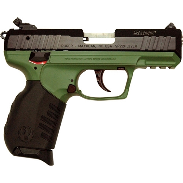 Picture of Ruger Sr22pb Farmer Green .22Lr 10-Shot 2600G