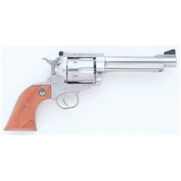 Picture of  Ruger 0811 Super Blackhawk  Large Frame 44 Rem Mag/44 Special 6Rd 5.50" Satin Stainless Steel Barrel, Cylinder & Frame, Hardwood Grip, Transfer Bar Safety, Exposed Hammer 736676008117