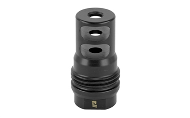 Picture of  Rugged Suppressor Mb010 2 Port Brake  Black For 1/2"-28 Tpi Threads & 2.16" Oal For 5.56X45mm Nato Radiant762, Surge762, Razor762 & Micro30 Suppressors