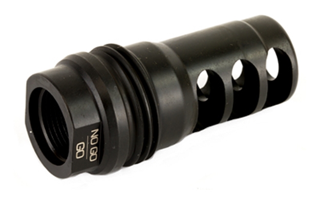 Picture of  Rugged Suppressor Mb001 3 Port Brake  Black With 5/8"-24 Tpi Threads & 2.16" Oal For Radiant762, Surge762, Razor762 & Micro30 Suppressors