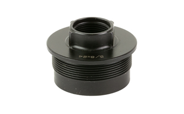 Picture of  Rugged Suppressors Dtm001 Universal Direct Thread Mount  5/8"-24 Tpi, Black, Fits 1.375"-24 Tpi Tube Threads 850044499045