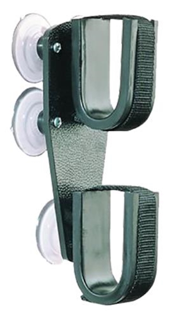 Picture of  Rugged Gear 10020 Suction Cup Gun Rack Black Metal Universal 786602100200