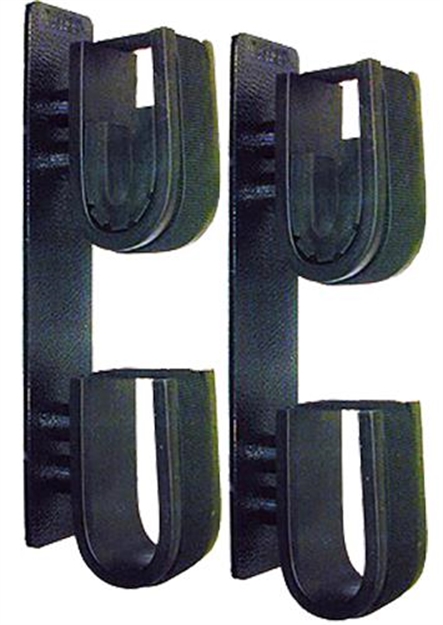 Picture of  Rugged Gear 10040 Dual Lock Gun Holder Black Metal 2 Pack