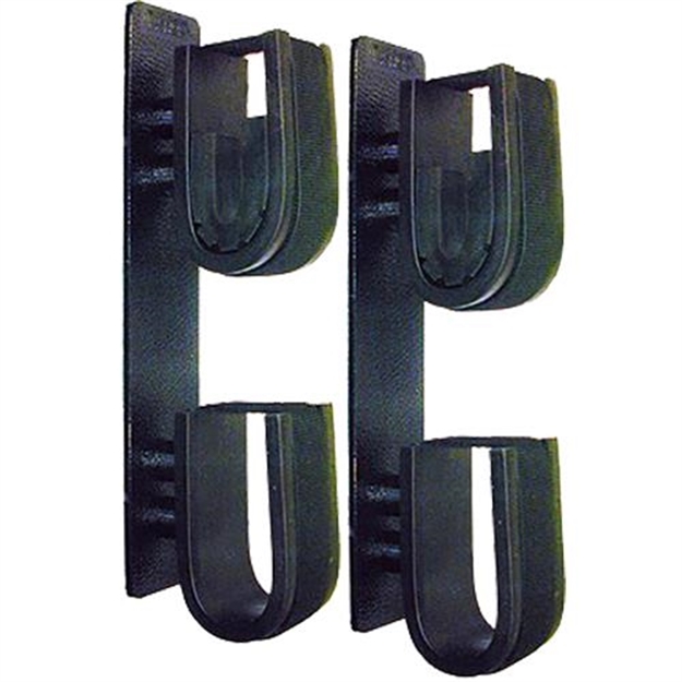 Picture of  Rugged Gear 10040 Dual Lock Gun Holder Black Metal 2 Pack 786602100408