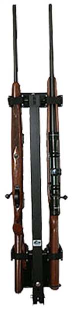 Picture of  Rugged Gear 11092 Wall Mount Removable Black Steel Holds 2 Rifle/Shotgun