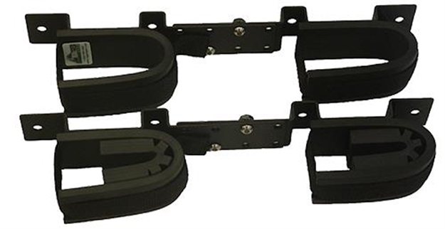 Picture of  Rugged Gear 10065 Screw Mount Double Hook Black Steel Holds 2 Rifle/Shotgun