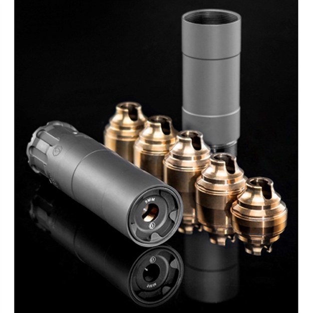 Picture of Rugged Suppressors Obsidian 9 Adapt Modular Cerakote Black OBS0009