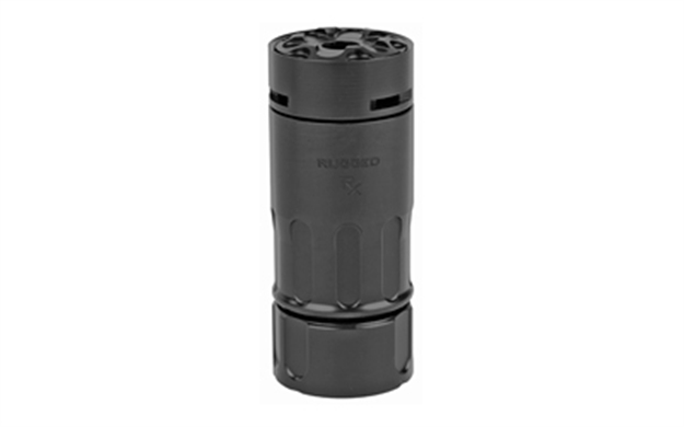 Picture of Rugged Suppressors Rx001 RX Blast Diverter/Brake Black Nitride Stainless Steel, Dual Taper Locking System Adapter, Muzzle Caps Included FH001 859383006686