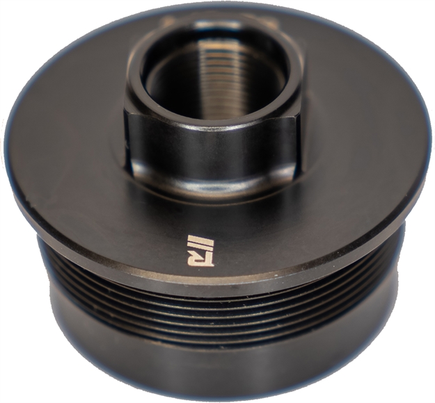 Picture of  Rugged Suppressors Dtm002 Universal Direct Thread Mount  1/2"-28 Tpi, Black, Fits 1.375"-24 Tpi Tube Threads