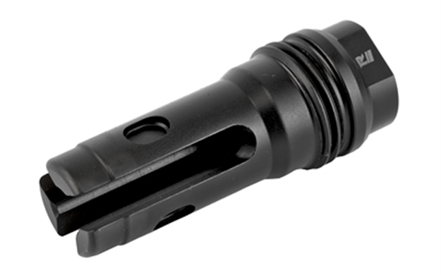 Picture of  Rugged Suppressor Fh003 R3l Flash Mitigation System Black With 5/8"-24 Tpi Threads & 2.60" Oal For 7.62Mm Radiant762, Surge762, Razor762 & Micro30 Suppressors 859383006051