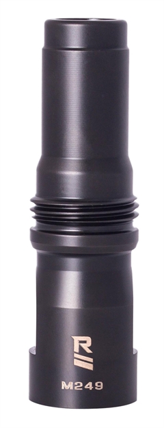 Picture of  Rugged Suppressor Md001 M249 Muzzle Device Black With 9/16X24 LH Threads & Dual Taper Locking System For Surge762, Razor762 & Micro30 Suppressors 859383006587