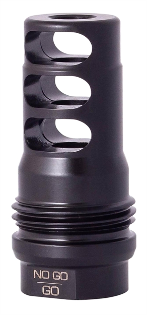 Picture of  Rugged Suppressor Mb001 3 Port Brake  Black With 5/8"-24 Tpi Threads & 2.16" Oal For Radiant762, Surge762, Razor762 & Micro30 Suppressors 859383006075