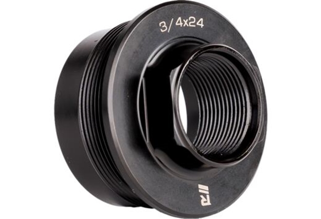 Picture of  Rugged Suppressors Dtm003 Universal Direct Thread Mount  3/4"-24 Tpi, Black, Fits 1.375"-24 Tpi Tube Threads 850044499069