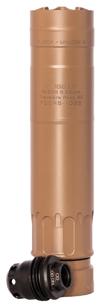 Picture of Rugged Suppressors Suppressors Razor 556 Hi-Temp Cerakote Fde RZRFDE556