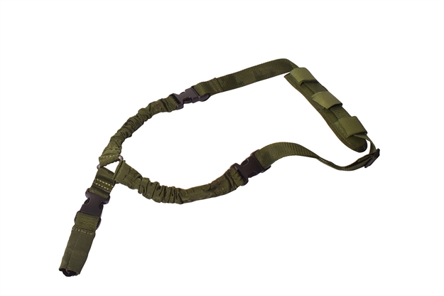 Picture of  Rukx Gear Atict1psg Tactical Single Point Sling Green Nylon Adjustable Bungee 819644027645