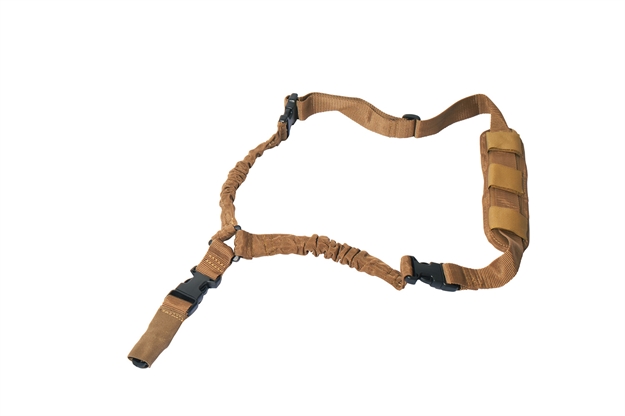 Picture of  Rukx Gear Atict1pst Tactical Single Point Sling Tan Nylon Adjustable Bungee