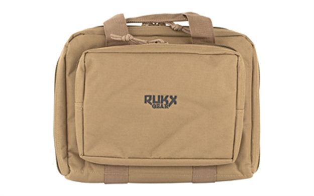 Picture of  Rukx Gear Atictdpct Double Pistol  Tan 600D Polyester Holds 2 Handguns 819644024873
