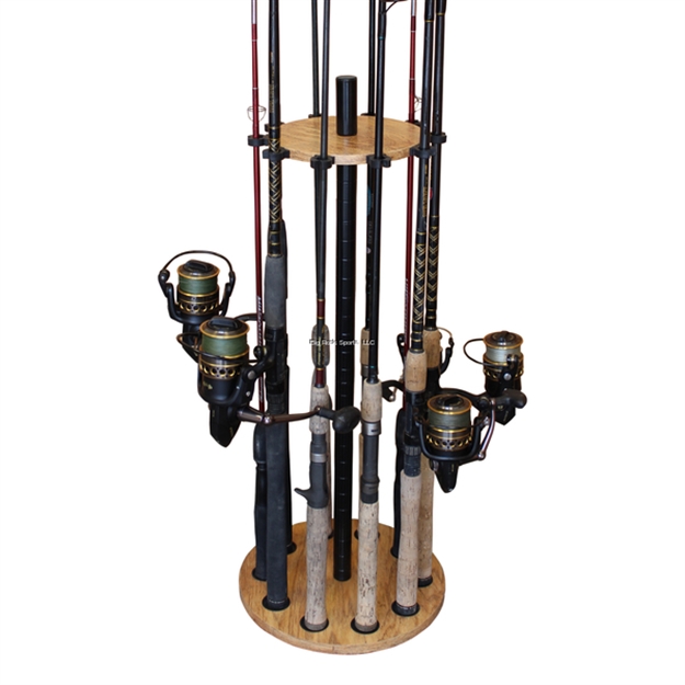 Picture of Rush Creek American Cherry 10 Round Rod Storage Rack