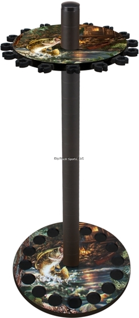 Picture of Rush Creek Bass Fishing Rod Round Storage Rack, Holds 16 Rods