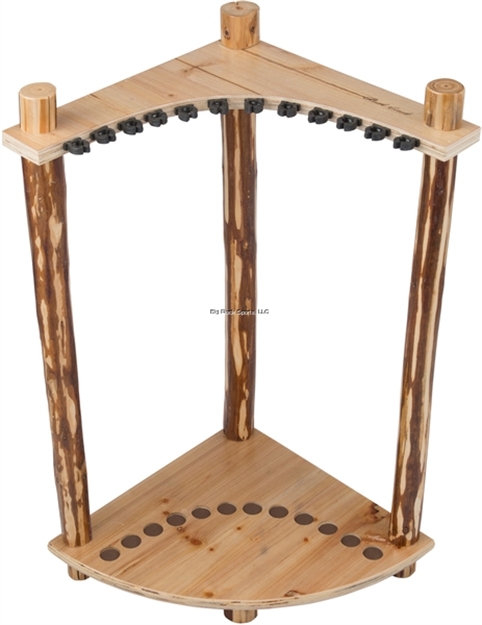 Picture of Rush Creek Fishing Rod Corner Storage Rack, Holds 12 Rods