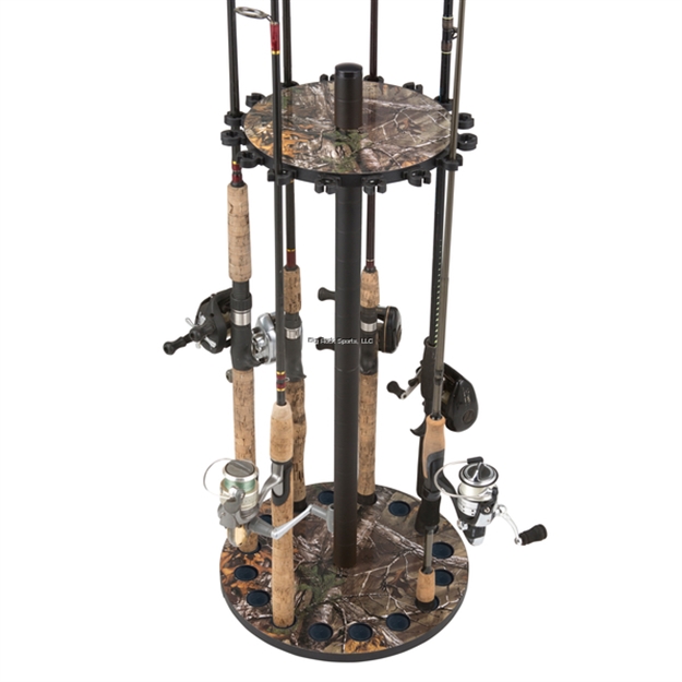 Picture of Rush Creek Realtree 16 Round Rod Storage Rack With 38Mm Steel Post