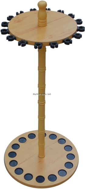 Picture of Rush Creek Round Wooden Rod Rack, Holds 16 Rods