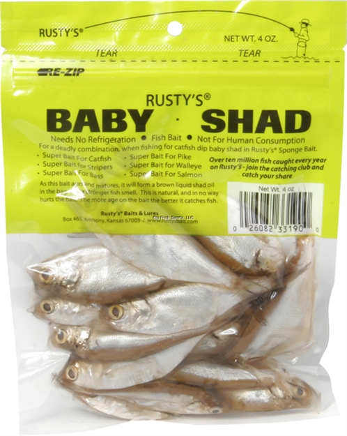 Picture of Rusty's Whole Baby Shad, 4Oz, Natural
