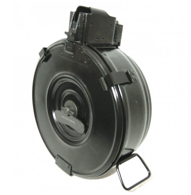 Picture of Rwb Drum Mag Ak47 75Rd Blk Steel Hinged Back AK4775