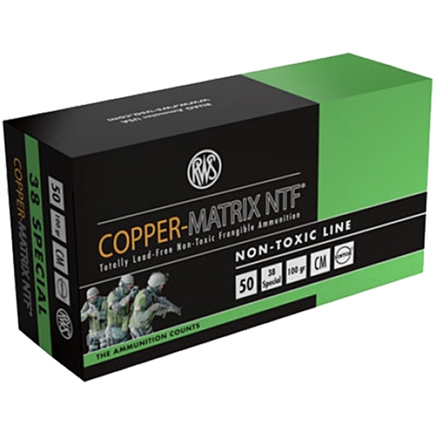 Picture of Rws 203840050 Copper Matrix 38 Special 100 GR Non-Toxic 50 Bx/ 10 CS