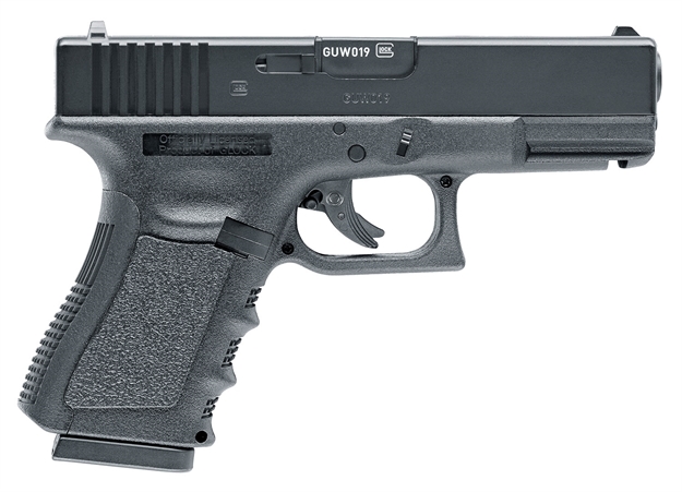 Picture of  Umarex 2255200 Glock 19 Gen3 Co2 177 BB 16+1 4.25" Black Polymer Grips