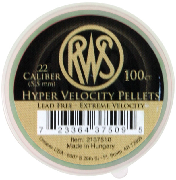 Picture of Rws Hyper Vel .22 Plts 100/Tin