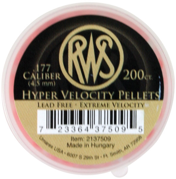 Picture of Rws Pellets .177 Hyper Velocity 5.2 Grains 200Pk !